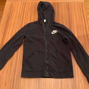 Black Nike Zip Up Youth Size Large